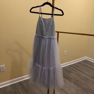 Girls Pretty Blue Dress